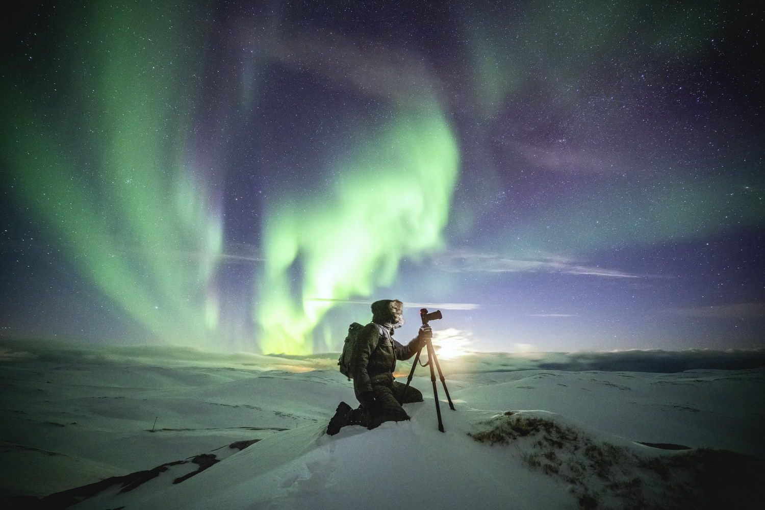 Caza de auroras en español