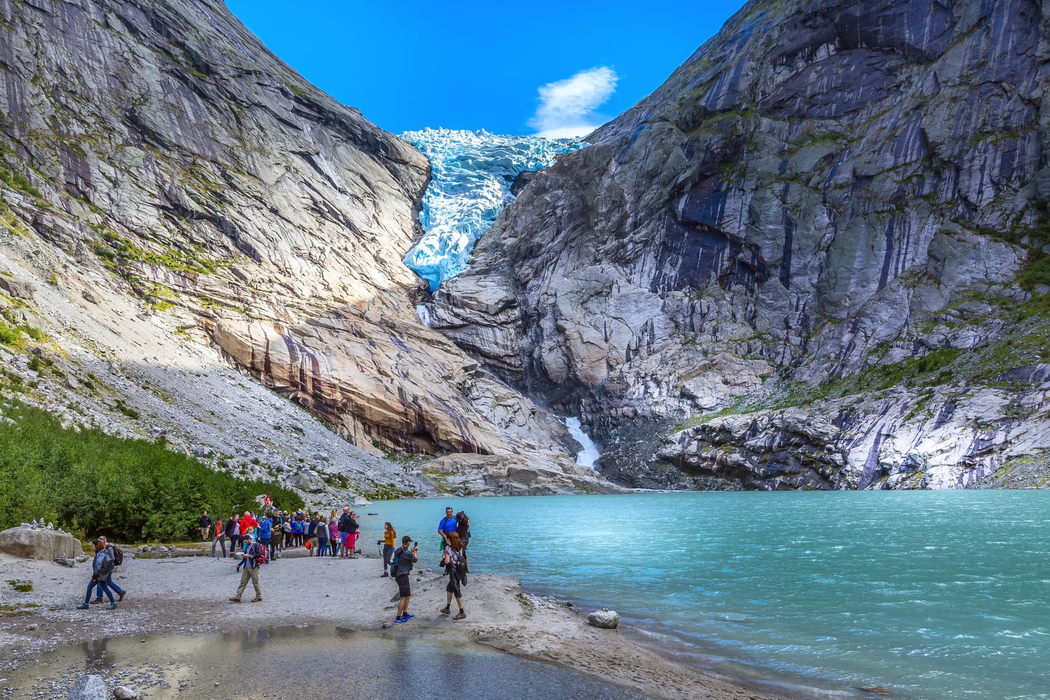 Traslado al glaciar de Briksdal