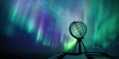 Auroras boreales en Cabo Norte