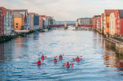 Excursión en kayak por Trondheim