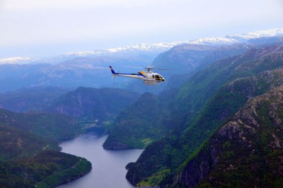 Vuelo en helicóptero por Bergen
