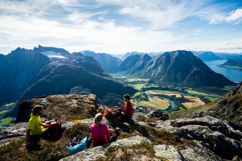 La ruta de montaña de Romsdalseggen