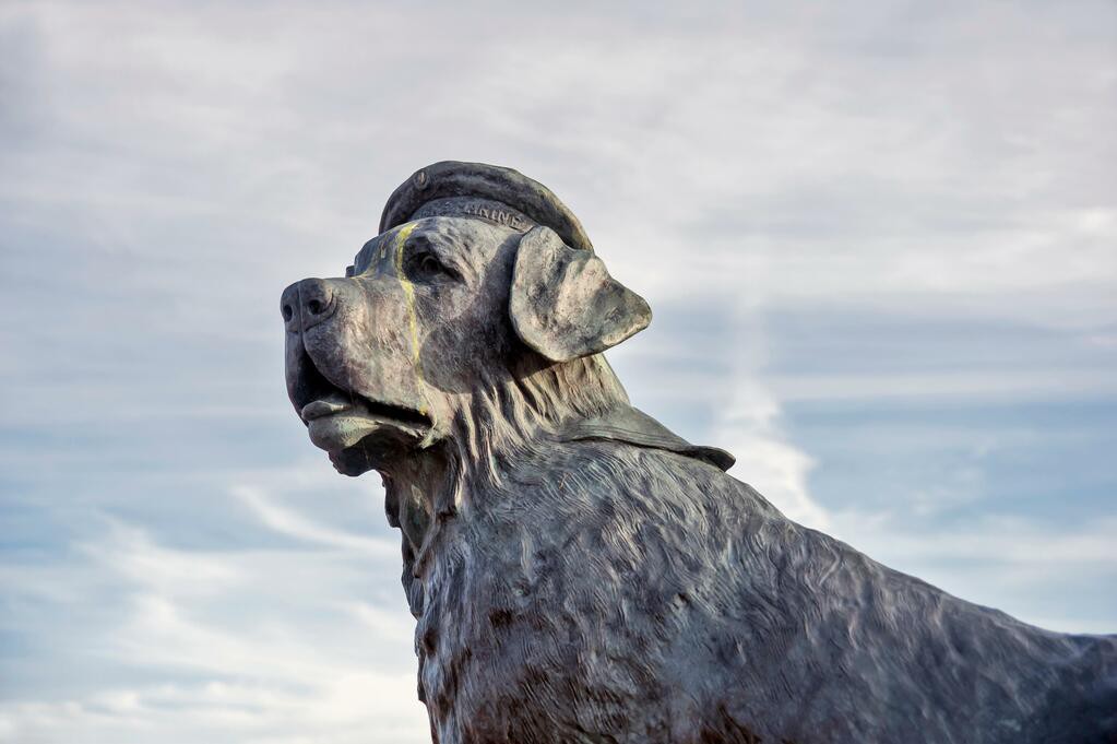 Estatua del perro Bamse