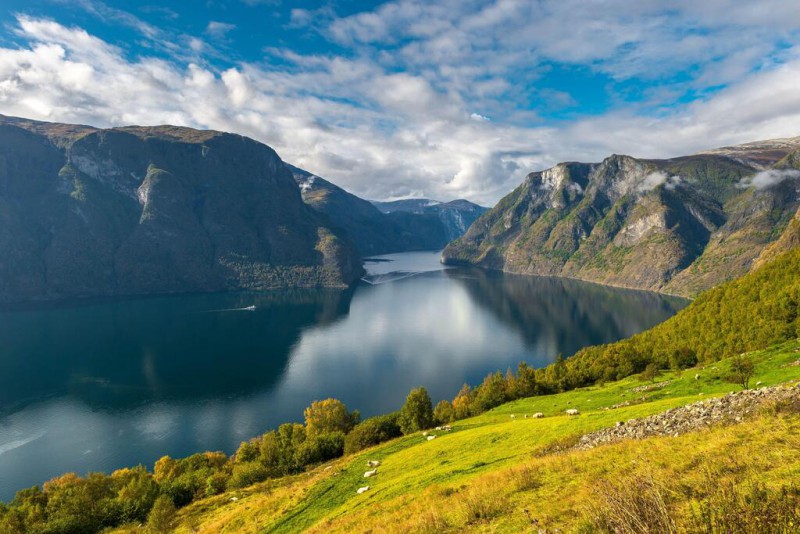 El fiordo más grandes de Noruega