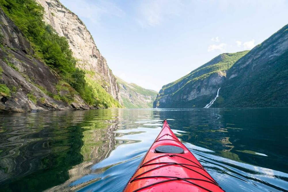 Fiordos Noruegos - Geirangerfjord en kayak